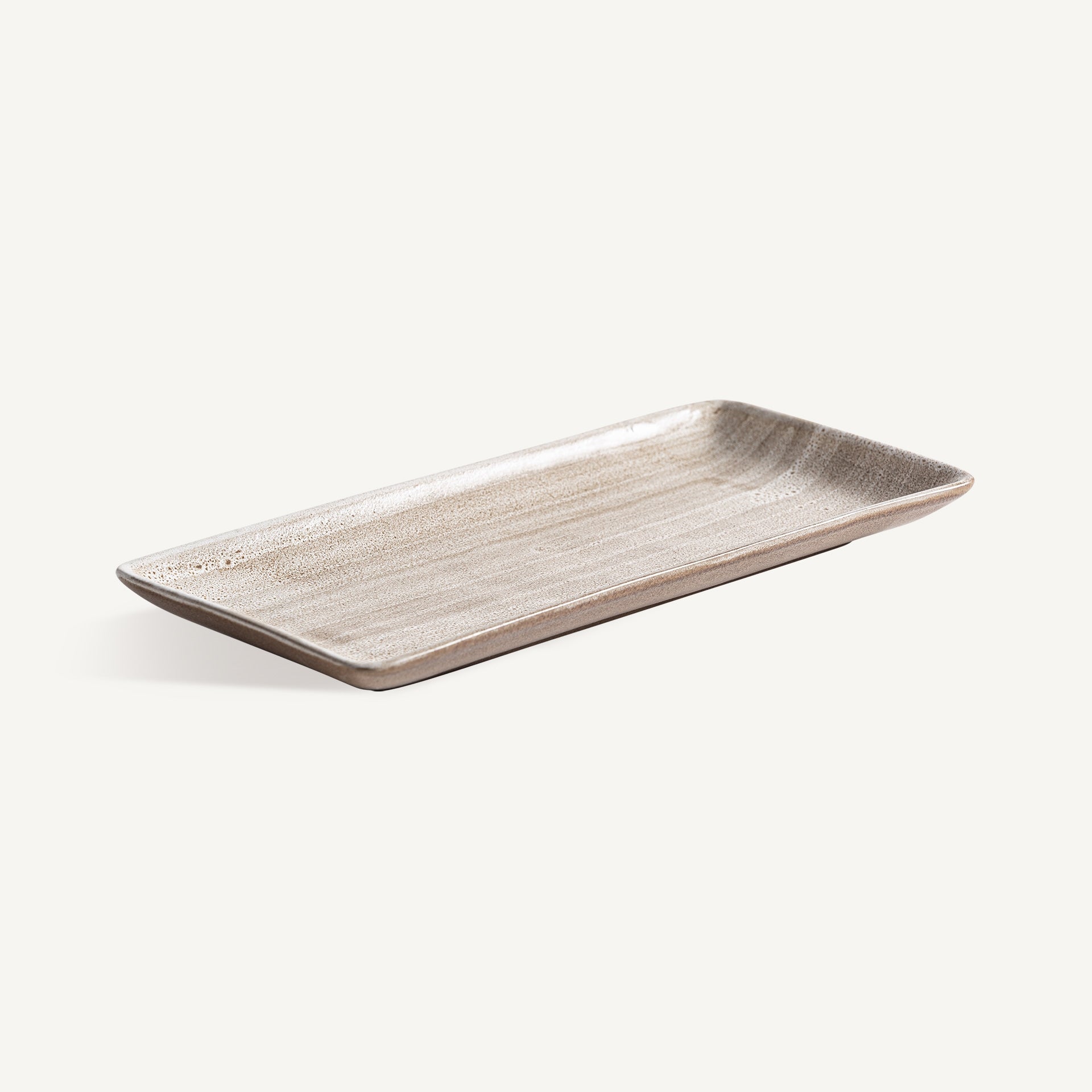 Plato Murcey rectangular VICAL | Plato de porcelana beige · vista 2