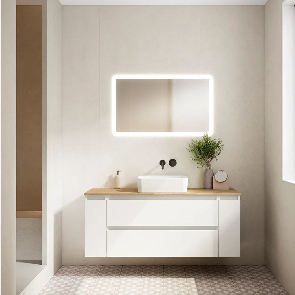 Mueble de Baño Suspendido Visobath ARCO Blanco Mate