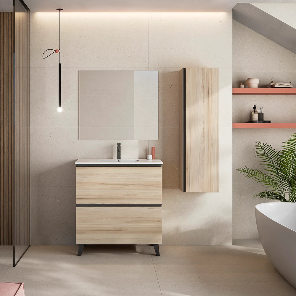 Mueble de Baño Suspendido Visobath Granada Acabado Blanco Ada Mate