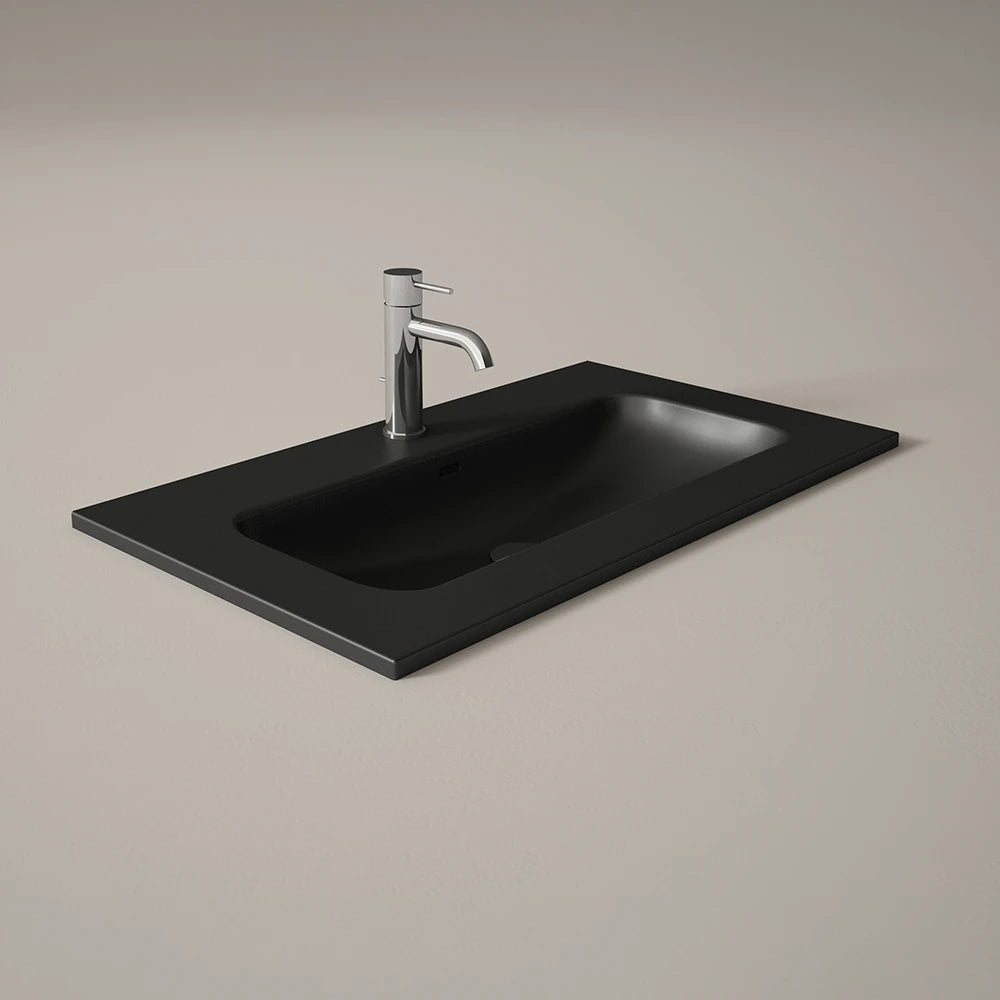 Lavabo Rectangular Visobath Idea Match Acabado Black (Negro Mate)