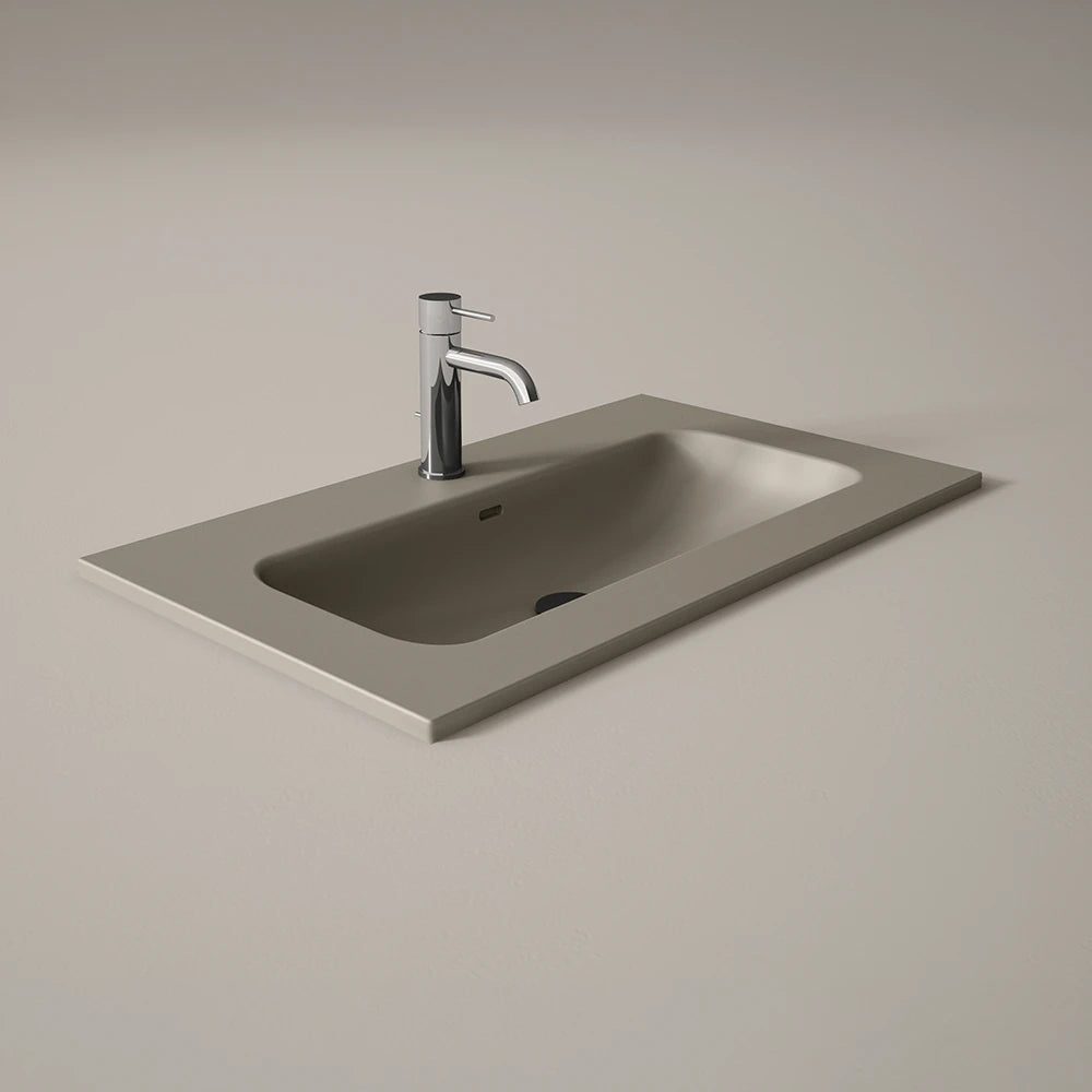 Lavabo Rectangular Visobath Idea Match Acabado Quarzo (Nude Terracota)