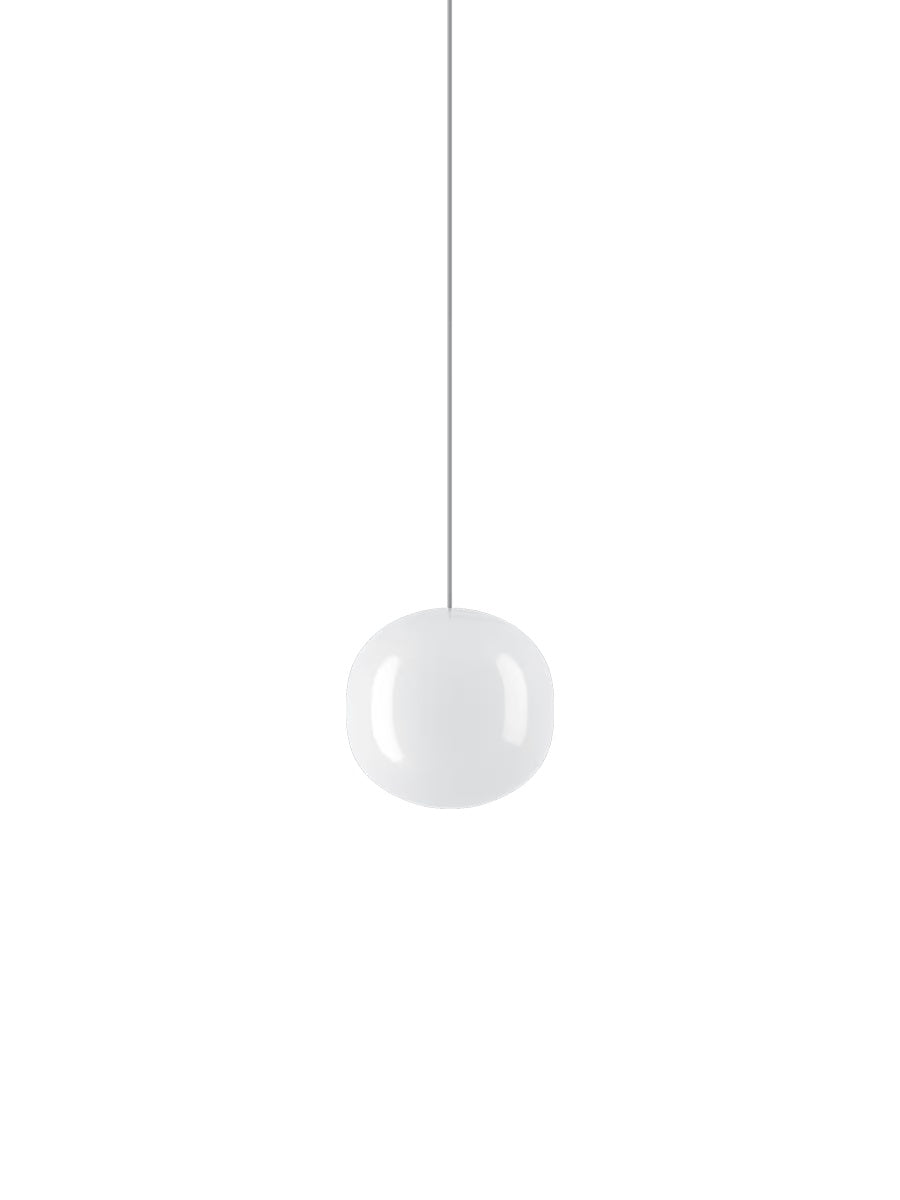 Lámpara Colgante LODES Volum 14 Ø14cm Blanco Brillo