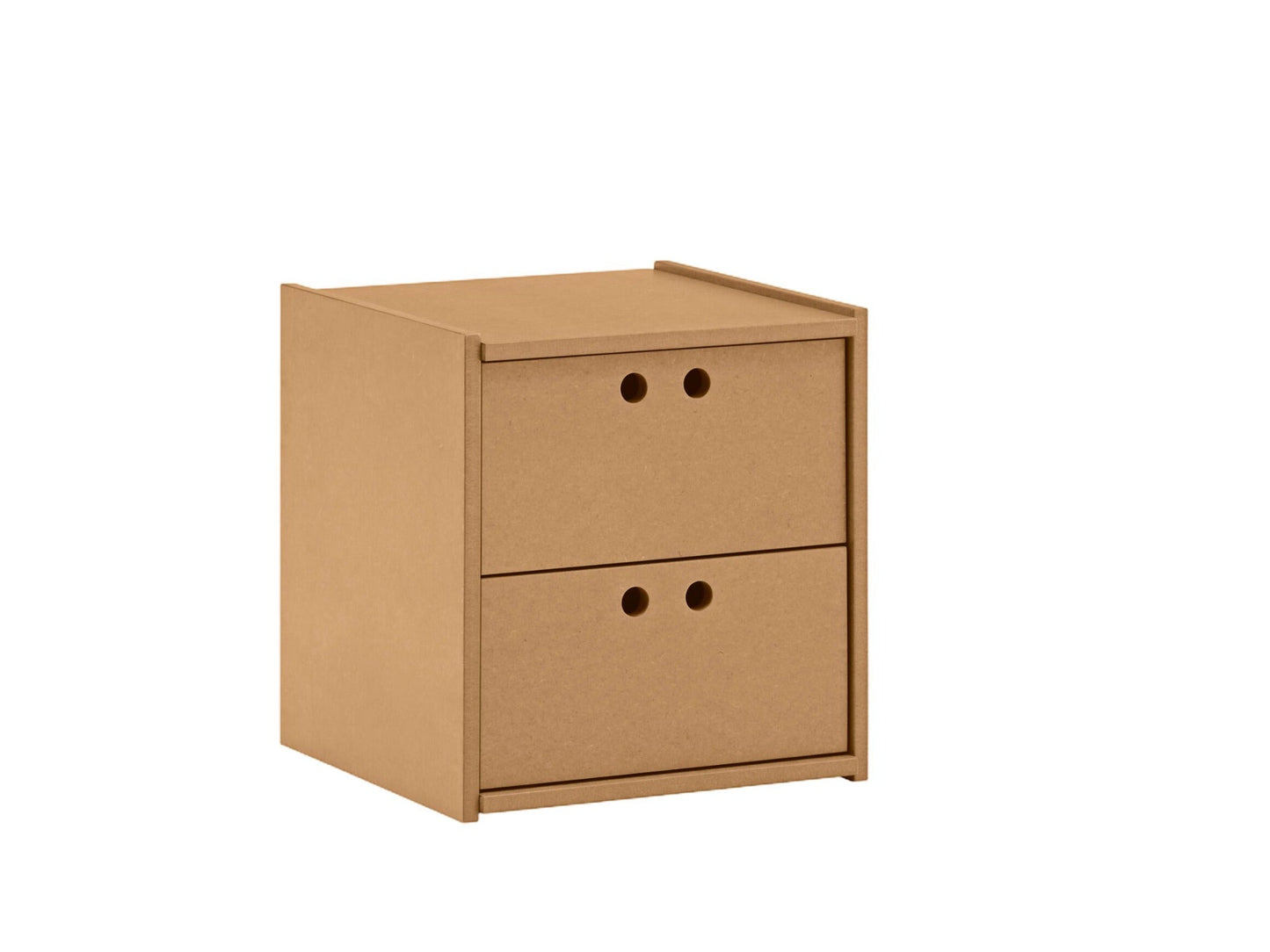 Mesita de noche Wally Teulat MDF natural detalle