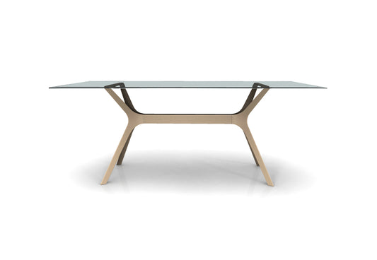 Mesa Vela L Resol Cristal Rectangular | 180x90cm Cristal Templado Contemporáneo
